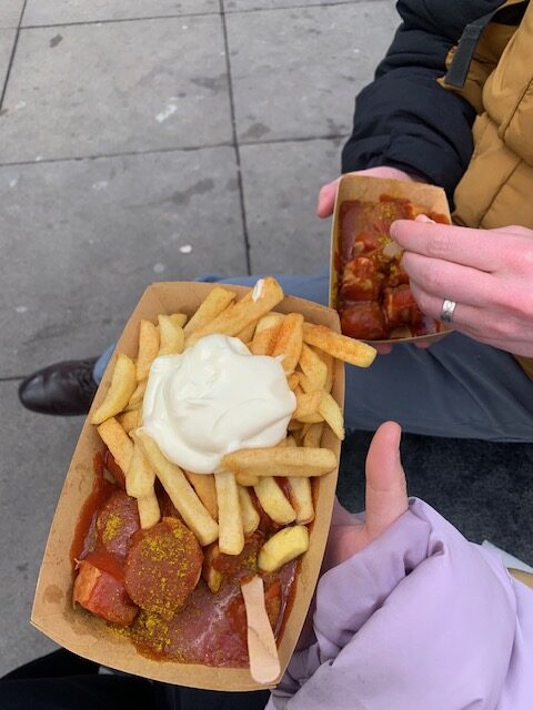 currywurst from Curry 61 on Alexanderplatz, Berlin