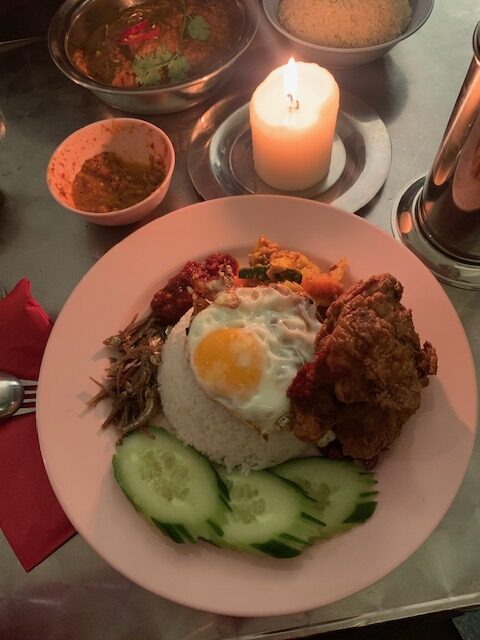nasi lemak, a staple Malaysian dish at Ma-Makan in Berlin